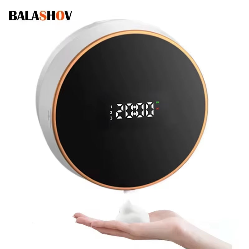 Touchless Automatic Sensor Soap Dispenser Foam Type-C Charging Smart Induction Hand Washer with Temperature Digital Display