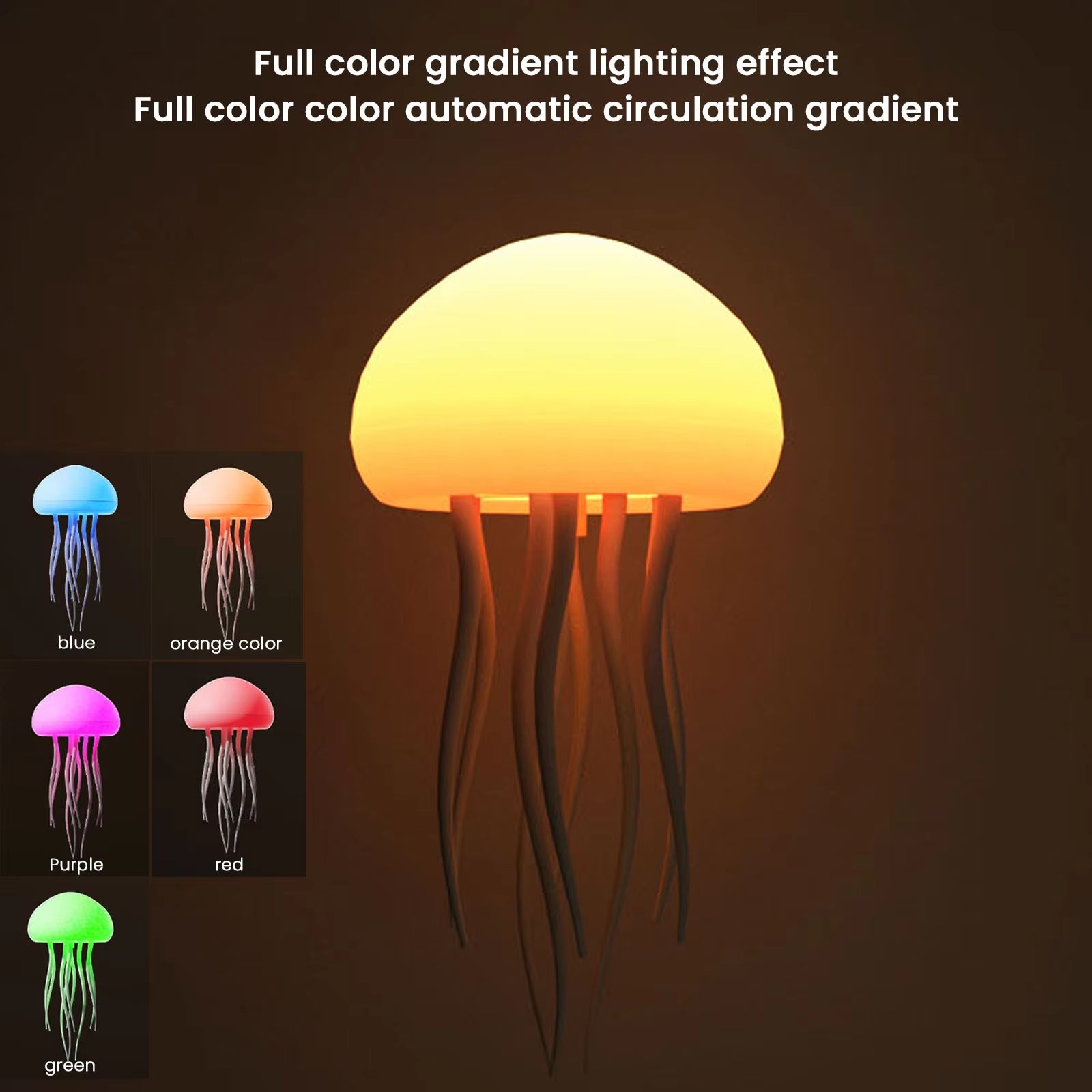 Mesmerizing Jellyfish Atmosphere Light – Soothing Warm & Colorful Glow with Rotating Tentacles!