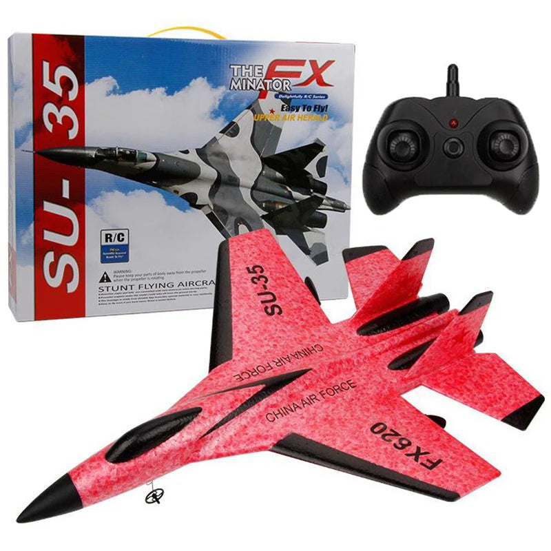 RC Foam Aircraft SU-35 Plane 2.4G Radio Control Glider Remote Control Fighter Plane Glider Airplane Foam Boys Toys for Children