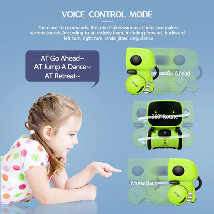 Voice Control Interactive Toy Robot – Smart Dance & Command Robot for Kids